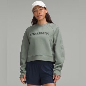Lululemon✨NEW NWOT✨Scuba oversized Pullover *Word Mark✨Eucalyptus Grey Green✨Sm